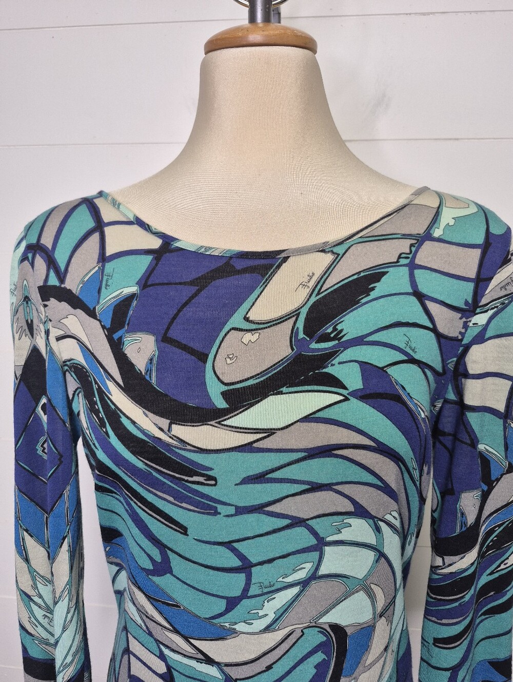 Emilio Pucci Wool Blend Dress Size 12 (42) - Picture 3 of 13